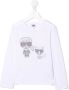 Karl Lagerfeld Kids T-shirt met studs Wit - Thumbnail 1