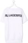 Karl Lagerfeld Kids T-shirtjurk met logoprint Wit - Thumbnail 1