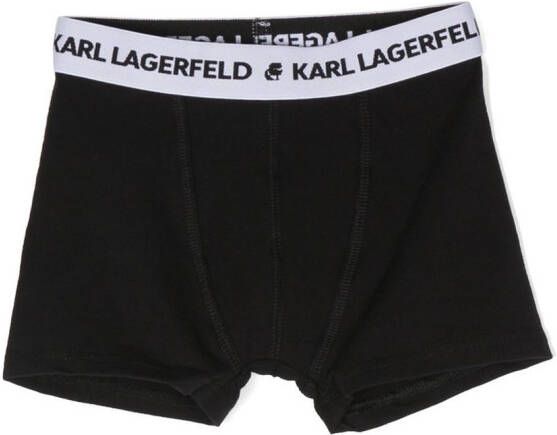 Karl Lagerfeld Kids Twee boxershorts Zwart