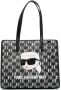 Karl Lagerfeld K Ikonik 2.0 shopper met monogram Zwart - Thumbnail 1