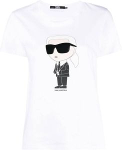 Karl Lagerfeld K Ikonik logo-print T-shirt Wit