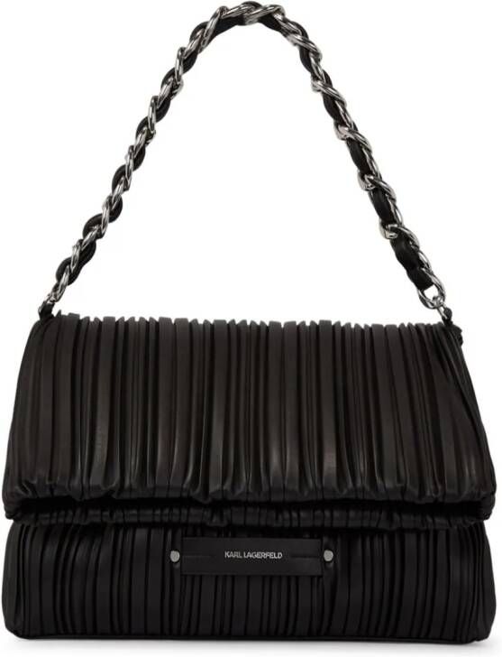 Karl Lagerfeld K Kushion geplooide tas Zwart