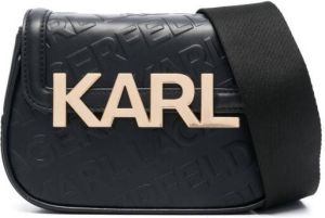 Karl Lagerfeld K Letters crossbodytas met logo-reliëf Zwart