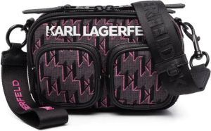 Karl Lagerfeld K Monogram crossbodytas Zwart