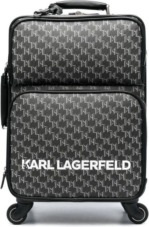 Karl Lagerfeld Koffer met logoprint Zwart