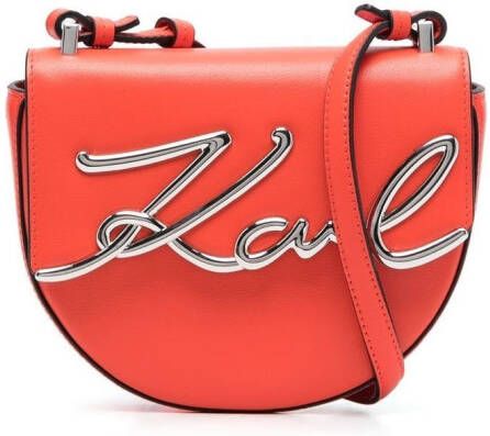 Karl Lagerfeld K Signature kleine schoudertas Rood