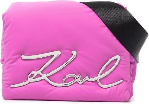 Karl Lagerfeld K Signature Soft kleine schoudertas Roze
