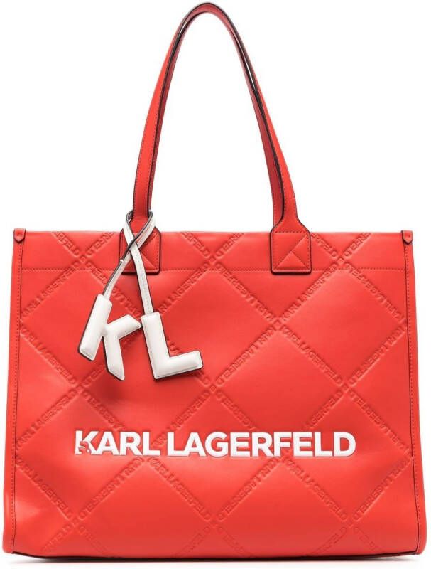 Karl Lagerfeld K Skare grote shopper Rood