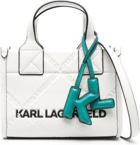 Karl Lagerfeld K Skuare shopper met reliëf Wit