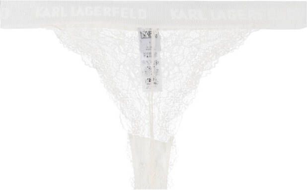Karl Lagerfeld String met logoband Beige
