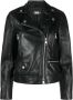 Karl Lagerfeld Leren bikerjack Zwart - Thumbnail 1
