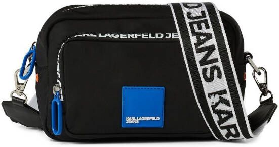 Karl Lagerfeld Jeans Grote crossbodytas met logopatch Zwart