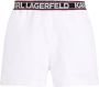 Karl Lagerfeld Essential zwembroek met logoprint Wit - Thumbnail 1