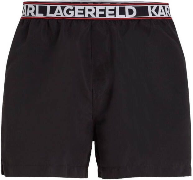 Karl Lagerfeld Essential zwembroek met logoprint Zwart