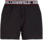 Karl Lagerfeld Essential zwembroek met logoprint Zwart - Thumbnail 1