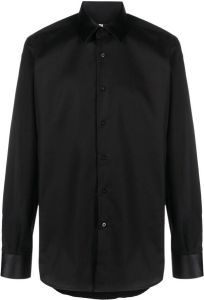 Karl Lagerfeld long-sleeve cotton shirt Zwart