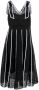 Karl Lagerfeld Midi-jurk met geborduurd kant Zwart - Thumbnail 1