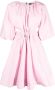 Karl Lagerfeld Midi-jurk met pofmouwen Roze - Thumbnail 1