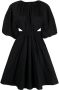 Karl Lagerfeld Midi-jurk met pofmouwen Zwart - Thumbnail 1