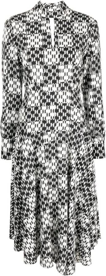 Karl Lagerfeld Mini-jurk met jacquard Zwart