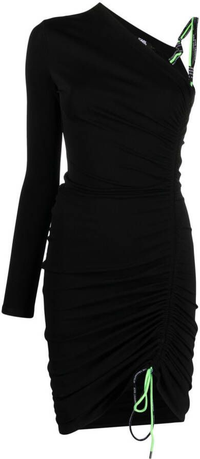 Karl Lagerfeld Mini-jurk met koorddetail Zwart