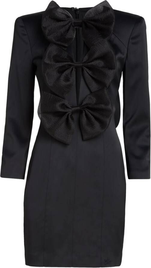 Karl Lagerfeld Mini-jurk met strikdetail Zwart