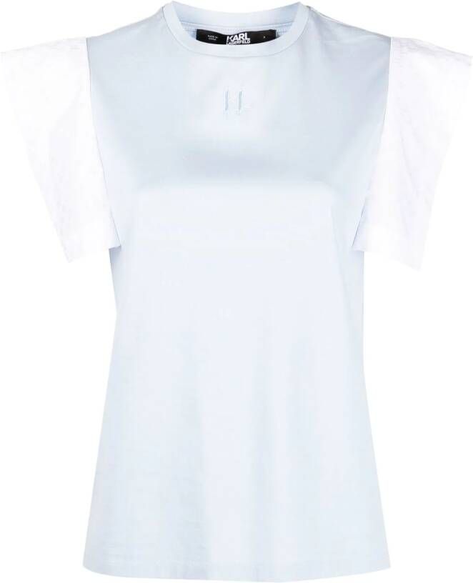 Karl Lagerfeld Mouwloos T-shirt Blauw