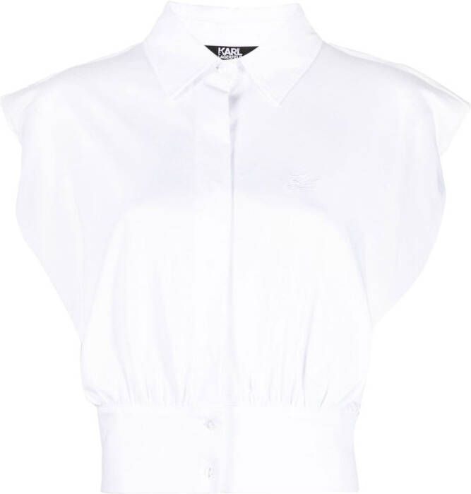 Karl Lagerfeld Mouwloos T-shirt Wit