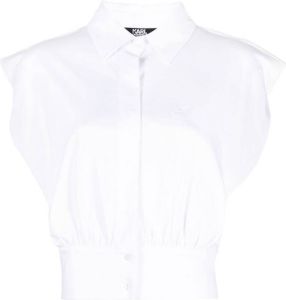 Karl Lagerfeld Mouwloos T-shirt Wit