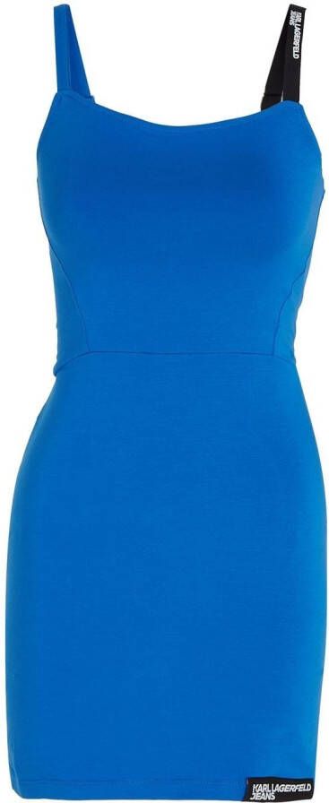 Karl Lagerfeld Jeans Jersey jurk Blauw