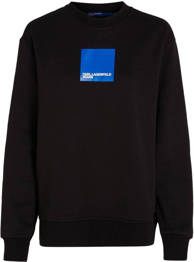 Karl Lagerfeld Jeans Sweater met logoprint Zwart