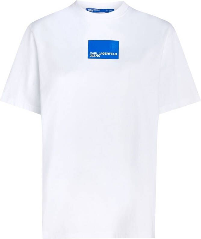 Karl Lagerfeld Jeans T-shirt met logoprint Wit