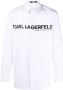 Karl Lagerfeld Overhemd met logoprint Wit - Thumbnail 1