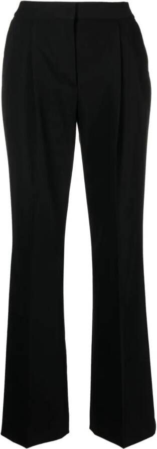 Karl Lagerfeld Pantalon met geplooide rand Zwart