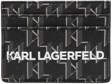 Karl Lagerfeld Pasjeshouder met monogram Zwart