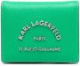 Karl Lagerfeld Portemonnee met logoplakkaat Groen - Thumbnail 1