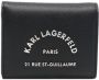 Karl Lagerfeld Portemonnee met logoplakkaat Zwart - Thumbnail 1