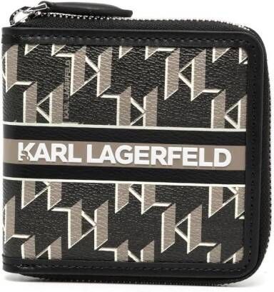 Karl Lagerfeld Portemonnee met monogramprint Veelkleurig
