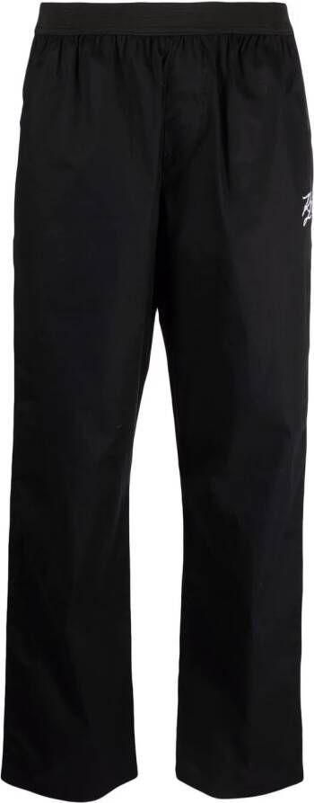 Karl Lagerfeld Pyjamabroek met borduurwerk Zwart