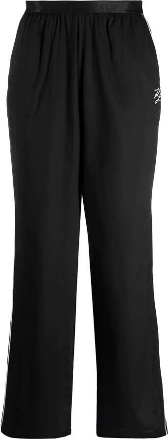 Karl Lagerfeld Pyjamabroek met logo tailleband Zwart