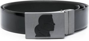 Karl Lagerfeld Riem met logo Zwart