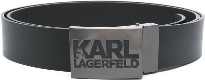 Karl Lagerfeld Riem met logoplakkaat Zwart