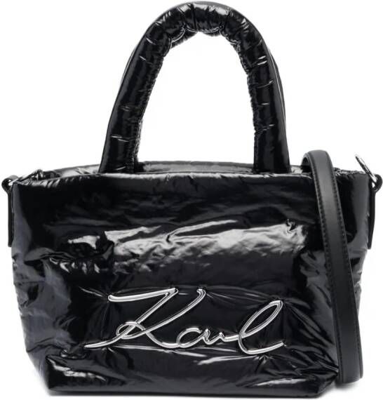 Karl Lagerfeld Riem met logoplakkaat Zwart