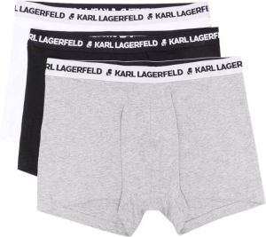 Karl Lagerfeld Set van drie boxershorts Grijs