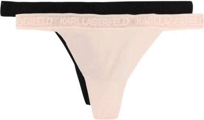 Karl Lagerfeld Set van twee slips Zwart