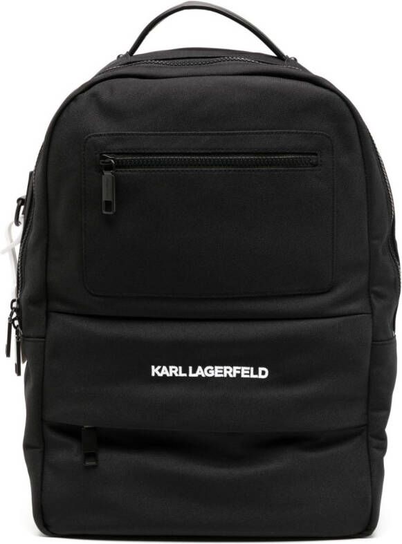 Karl Lagerfeld Shopper met geborduurd logo Zwart