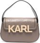 Karl Lagerfeld Shopper met logo-reliëf Bruin - Thumbnail 1