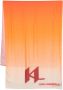 Karl Lagerfeld Sjaal met bloemenprint Oranje - Thumbnail 1
