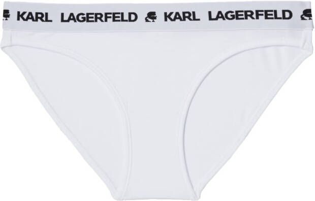 Karl Lagerfeld Slip met logoband Wit