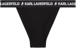 Karl Lagerfeld Slip met logoprint Zwart